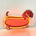 thumbnail image 3 of Handmadetneonsign Dachshund Hotdog Decal Printed Neon Light, Dachshund Dog Hot Dog Acrylic Led Sign, 3 of 5