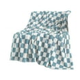 thumbnail image 2 of Checkered Flannel Blanket, Plaid Throw Blanket Soft Fleece Bedding for Couch, Bed, and Home Decor, Gifts for Valentine's Day, 2 of 9