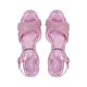 thumbnail image 4 of Sandalias casuales de plataforma con diseño de tiras cruzadas con diamantes en uniclor con correa ajustable al tobillo para mujer, 4 of 5