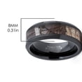 thumbnail image 4 of Metal Masters Black Tungsten Mens Hunting Camo Ring Comfort-Fit Band 8mm, 4 of 6