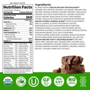 Orgain Organic Nutrition Vegan Protein Shake, Plant Based, Smooth Chocolate 11oz, 12ct
