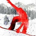 thumbnail image 2 of LightBoxJournal 20x20 White Modern Wood Framed Museum Art Print Titled - Extreme Snowboarder 04, 2 of 4