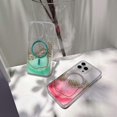thumbnail image 5 of For iPhone 14 Pro Case Compatible with MagSafe Epoxy Marble Texture PC TPU Phone Cover - Green, 5 of 5