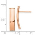 thumbnail image 4 of Primal Gold 14 Karat Rose Gold 5mm Post Earrings, 4 of 4