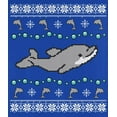 thumbnail image 4 of Old Glory Ugly Christmas Sweater Dolphin Youth Long Sleeve T Shirt, 4 of 6