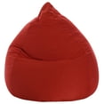 thumbnail image 1 of Fauteuil poire Gouchee Home Easy rouge – Tissu microfibre polyester doux avec rembourrage en billes de polystyrène, adapté aux adultes et aux adolescents, siège léger et portable pour dortoir ou salon, 1 of 7