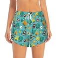 thumbnail image 4 of Lsque Trucks And Excavators Printed Women's Running Shorts with Liner Pockets,Elastic Quick Dry Workout Athletic Gym Yoga Shorts,Womens High Waist Shorts-X-Large, 4 of 9