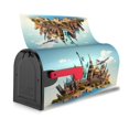 thumbnail image 3 of Goofa Iconic Global Landmarks Pattern Mailbox Cover, Mailbox Decoration with Magnetic Strips for Standard and Large Mailboxes, Easy Installation, Durable and UV-Resistant-21x18 in, 3 of 8