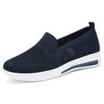 thumbnail image 2 of longantii Orthopedic Dress Shoes for Women Arch Support Non Slip Slip on Work Shoes Wide Mesh Stretch Hiking Shoes Soft 2026 New Foam Shoes Dark Blue, 2 of 7