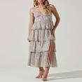 thumbnail image 2 of Robe Slip Femme Sans Manches Florale d'Été en Couches Fendues, 2 of 7