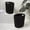 Black, variant on happimess Maple Contemporary Farmhouse Resin 4.5-Gallon Tapered Oval Wicker Waste Basket with Handles, Black (Set of 2)