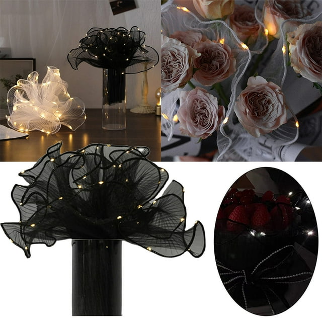 Desktop Decor Wrapping Paper Flower Wrapping Paper Newspaper Luminous Gift Paper Holiday Packaging