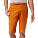 thumbnail image 2 of Bermudas casuales con cinturÃ³n largo para hombre de Sean John, naranja, 30 Sean John islas Bermudas, 2 of 2
