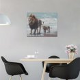 thumbnail image 3 of Lion Bathroom Decor Wall Art Lion Coastal Pictures Wall Decor Motivational Canvas Prints Painting Lion Decorations Framed Artwork for Bathroom Living Room Bedroom 16"x12", 3 of 6