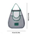 thumbnail image 3 of JilgTeok Home Essential Hanging Mesh Storage Bags Reusable Hanging Mesh Storage Produce Bags for Kitchen Storage Fruits, Onion, Garlic & Vegetables, Breathable Shopping Storage Handbag(16.14*22.04in), 3 of 6