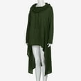 thumbnail image 4 of Dyfzdhu Sweatshirts for Women Plus Size Long Sleeve High Low Tops Solid Oversized Loose Fit Asymmetrical Hoodies Green, 4 of 7