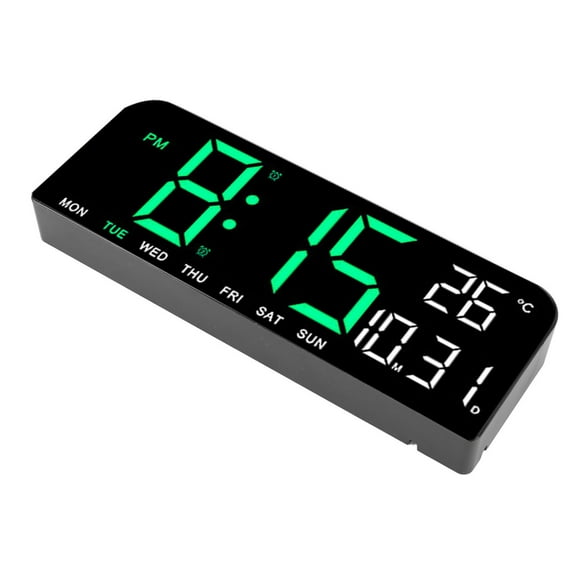 Reloj LED Para Dormitorio, Alarma Digital, Pantalla Grande, Pared De Escritorio