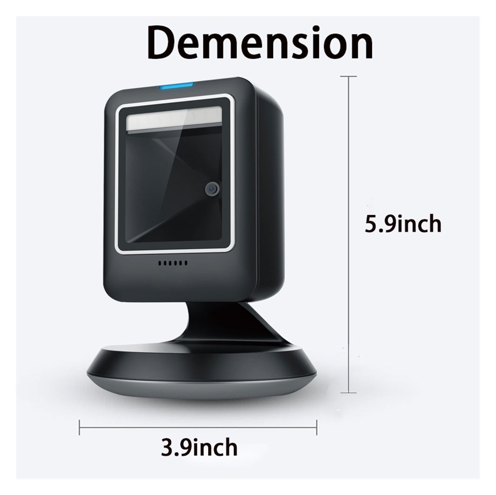 Barcode Scanner 2D All-round Desktop Automatic Sensing Data Matrix Reader Supermarket Usb Barcode Reader 1D 2D QR Code ,Easy to Operate