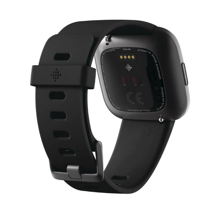 Restored Fitbit Versa 2 Health & Fitness Smartwatch Black / Carbon Aluminum (Refurbished)