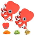 thumbnail image 1 of TQEHS Pelador multifuncional 3 en 1 con forma de corazón, cortador de melón, frutas, verduras, patatas, herramienta para pelar y rebanar en la cocina V4J3, 1 of 6
