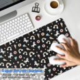 thumbnail image 4 of Long Mouse Pads for Desk,Black Cartoon Unicorn Dessert Rainbow Star Desk Mats on Top Of Desks, Desk Mouse Pad Extra Large with 3mm Non-Slip Base and Stitched Edge for Gaming,Work,Home 31.5"x15.7", 4 of 5