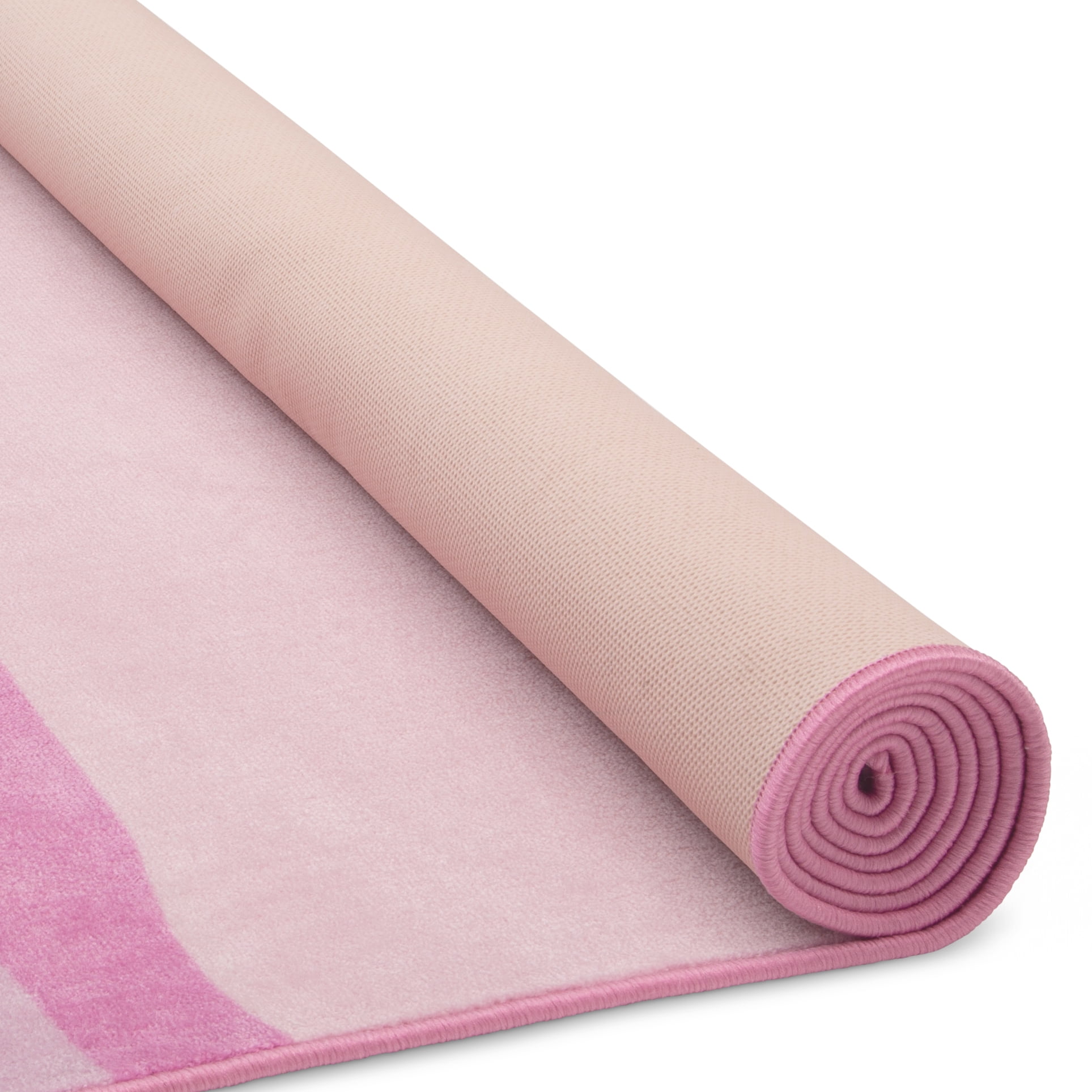 Delta Children Kids Ombre Rectangle Area Rug, 53-Inch x 59-Inch, Pink