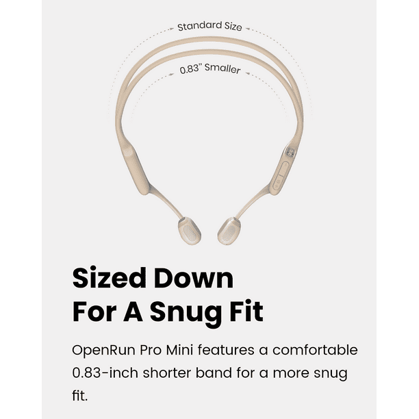 SHOKZ OPENRUN PRO Mini ベージュ Shokz Announces OpenRun Pro Mini Premium Bone Conduction