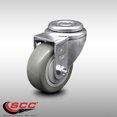 thumbnail image 2 of 3.5 Inch SS Gray Polyurethane Wheel Swivel Bolt Hole Caster Service Caster, 2 of 2