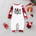 thumbnail image 2 of Odeerbi Christmas Pajamas for Family Holiday Long Sleeve Family Christmas Pajamas Matching Sets Toddler Christmas Plaid Printed Blouse Tops + Pants Sleepwear Family Matching PJs Set Red, 2 of 4
