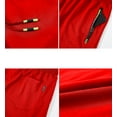 thumbnail image 3 of Tyhengta Mens Shorts Casual Sports Drawstring Zipper Pockets Elastic Waist Red 40, 3 of 8