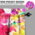 thumbnail image 5 of Pioneer Kitchen Curtains and Valance Set 36 Inch Tier Flower Power 3 Pieces Set Dining Room Small Curtain Drapes Cafe Curtains Valance for Home Decor Rod Pocket, 5 of 6