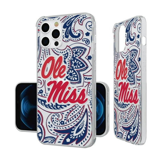 Ole Miss Rebels iPhone Paisley Design Clear Case