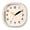 White, variant on Cream-Style Wall Clock Silent Operation No Drilling Required Battery Powered