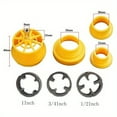 thumbnail image 3 of HLONK Steel and Plastic Pipe Thread Tap Set  Electric Drill Compatible PVC Thread Die Mold  1/2”  3/4”  1” Sizes  for Water Pipe Threading Tool Kit, 3 of 6