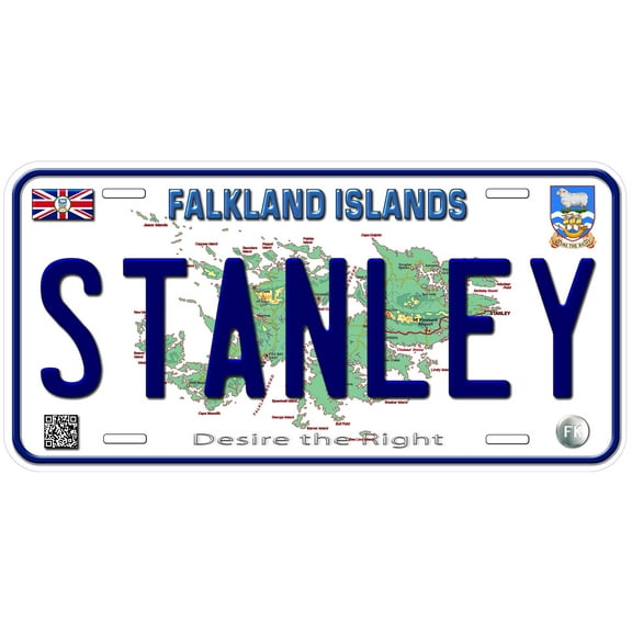 Falkland Islands Stanley Custom Novelty Car License Plate