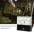 thumbnail image 2 of Analog Current Panel Meter Ammeter Gauge Class 2.5 Accuracy DC 0-15A Analog Ammeter Ampere Measurement Tester Gauge Panel, 2 of 7