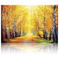 thumbnail image 2 of wall26 - Sunny Autumn Day Trees line a Path - Canvas Art Home Art - 12x18 inches, 2 of 5