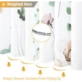 thumbnail image 6 of Floral Shower Curtain - Sage Green Beige Watercolor Flower Leaves Fabric Shower Curtain Set with Plastic Hooks, Modern Minimalist Decorative Waterproof Cloth Shower Curtains for Bathroom, 72x72, 6 of 6