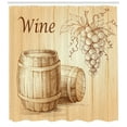 thumbnail image 3 of Ambesonne Wine Shower Curtain, Bunch of Grapes, 69"Wx75"L, Brown Peach, 3 of 3
