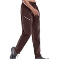 thumbnail image 3 of Clearance YLSDY Men's Hiking Pants Running Pants Quick Dry Lightweight Water Resistant Elastic Waist Cargo Pants for All Seasons Coffee 6, 3 of 8