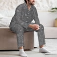 thumbnail image 7 of Hirioo Funny Chicken for Men's Pajama Sets 2 Piece Pjs Men's Long-Sleeved Pajama Set Button Down Sleepwear,S-XXL-XX-Large, 7 of 7