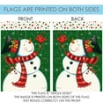 thumbnail image 5 of Toland Home Garden Dancing Snowman Winter Flag Double Sided 28x40 Inch, 5 of 5