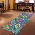 thumbnail image 3 of Alfombrilla antideslizante para puerta de 24 "x 71", alfombrilla de bienvenida suave reutilizable colorida, alfombrillas para pasillo, puerta trasera, Plaid 40 × 120cm Soledad Almohadilla antideslizante, 3 of 8
