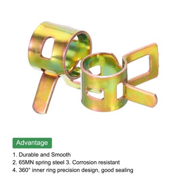 MECCANIXITY ID 8mm 5/16 Inch Fuel Line Hose Clips, Pipe Spring
