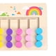 thumbnail image 2 of Juguetes de aprendizaje Montessori Slide Color and Shape Matching Preschool Logic Game para niños pequeños (10 colores), 2 of 3