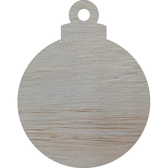 Christmas Ornament Blank Shape, 4'' Unfinished Wood