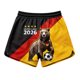 thumbnail image 4 of Women's Football Graphic T-Shirt, Women's Casual Loose Fit Printed Shorts with Pockets - Elastic Waist Drawstring Summer Shorts for Soccer Tournament 2026 Yellow Size: M, 4 of 5