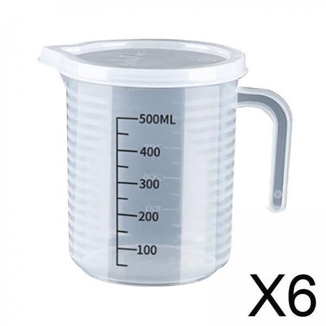 Tazas medidoras,Vaso medidor práctico Vaso graduado,Taza medidora con escala Jarra medidora con tapa,Taza medidora con asa,taza de escala apta para alimentos,Jarra de agua con contenedor de