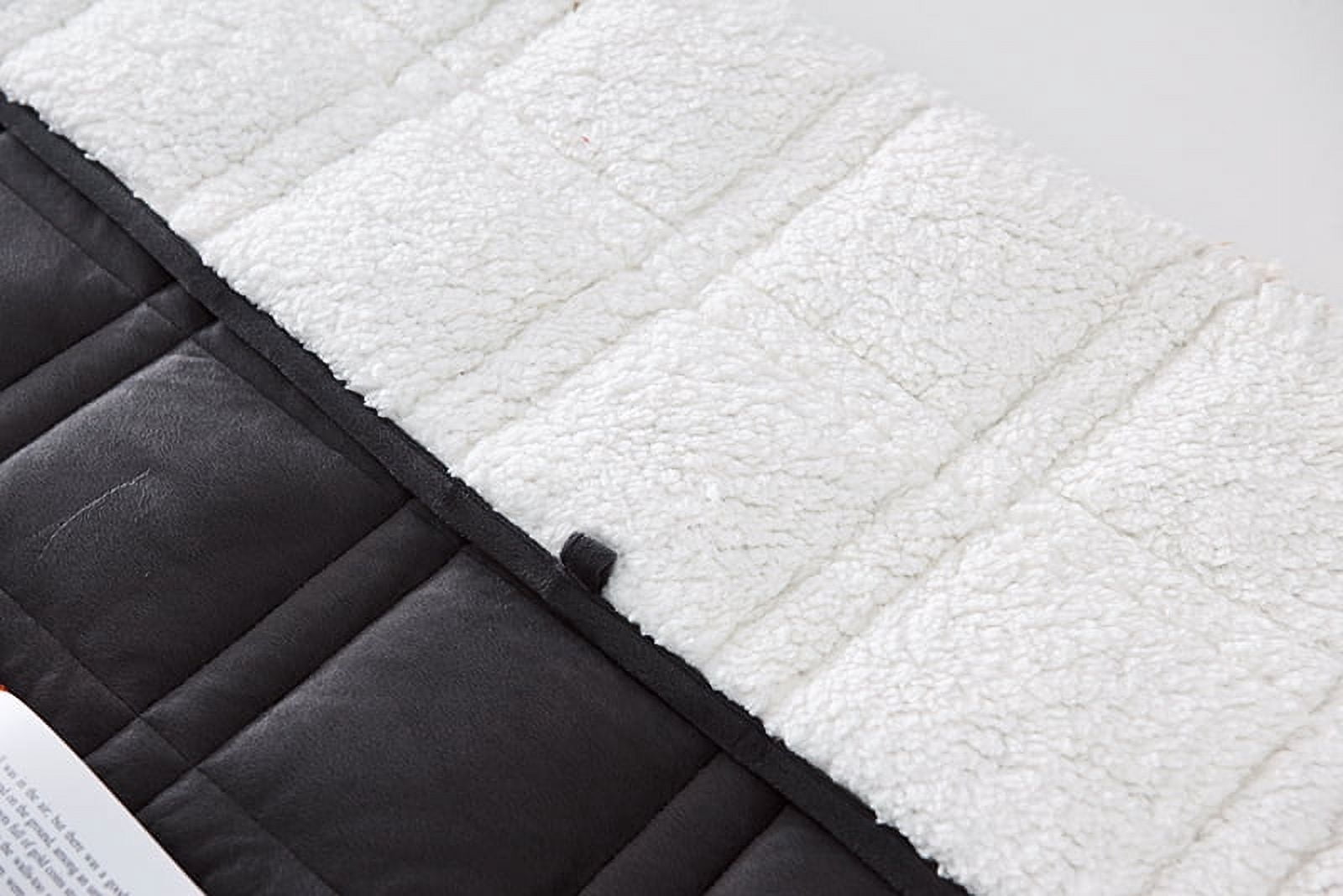 Pine and River Reversible To Sherpa 20lb Weighted Blanket, 60" x 80", Gray