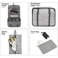 thumbnail image 5 of 8-Piece Set Travel Storage Clothes Underwear Shoes Organizer Packing Cube Bag High Capacity Luggage Travel Storage Reusable Grey, 5 of 6